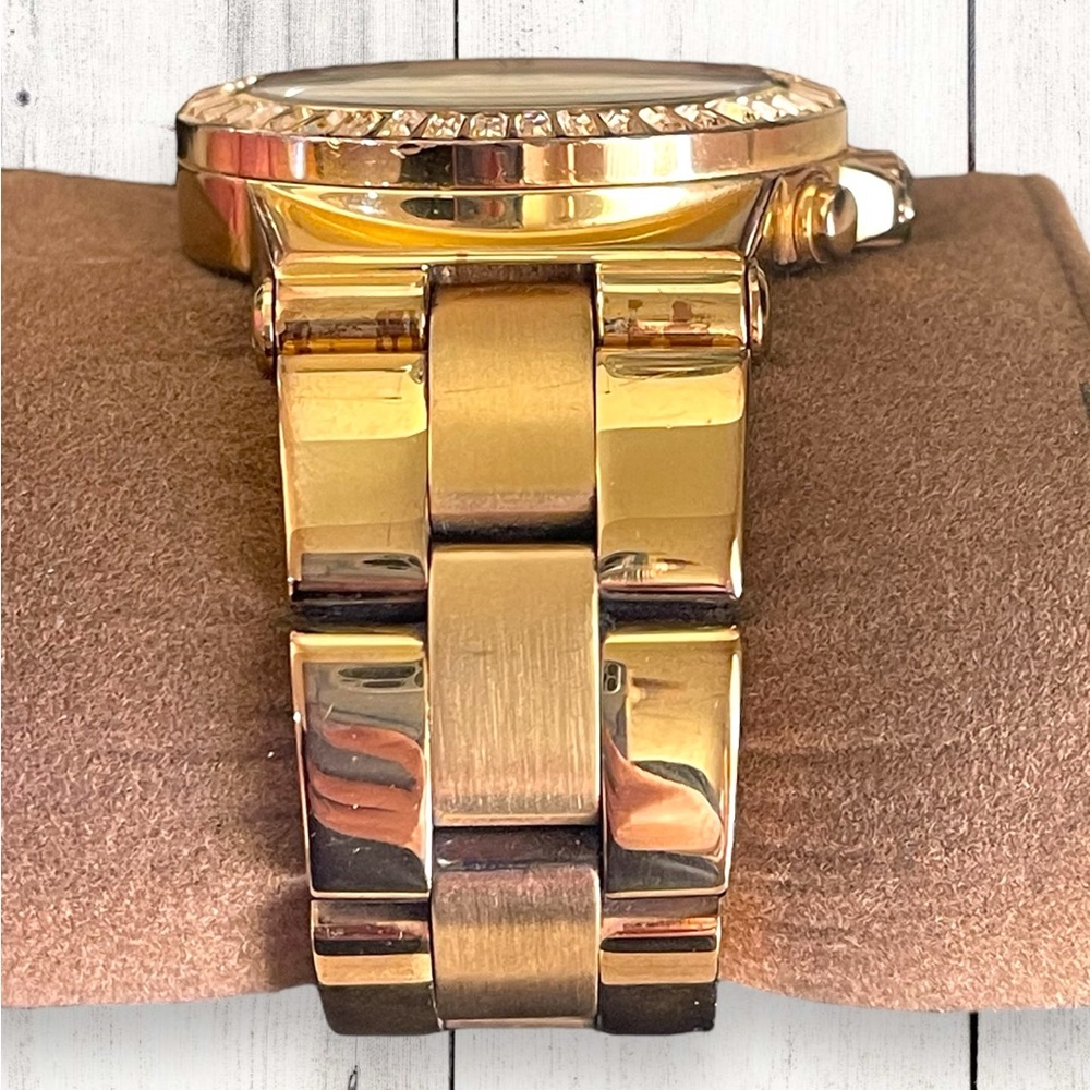 Michael Kors Dylan MK5412 Rose Gold Baguette Bezel Stainless Steel Women’s Watch - Picture 2 of 12